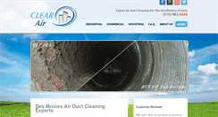 Desktop Screenshot of clearairinc.com
