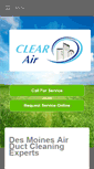 Mobile Screenshot of clearairinc.com